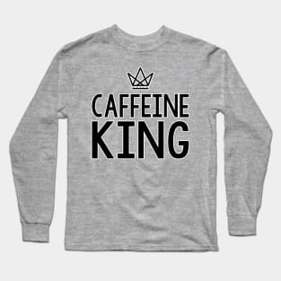 Caffeine King Crown Long Sleeve T-Shirt